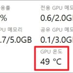 윈도우11에서 GPU 온도 확인하기