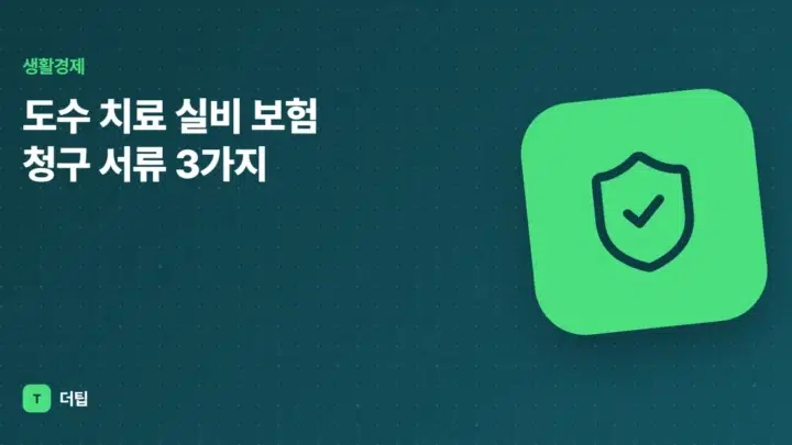 도수 치료 실비 보험 청구 서류 3가지