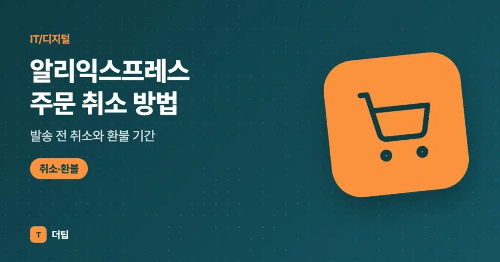 알리익스프레스 주문 취소 방법, 발송 전 취소와 환불 기간 (2026)