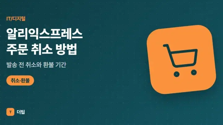 알리익스프레스 주문 취소 방법, 발송 전 취소와 환불 기간 (2026)