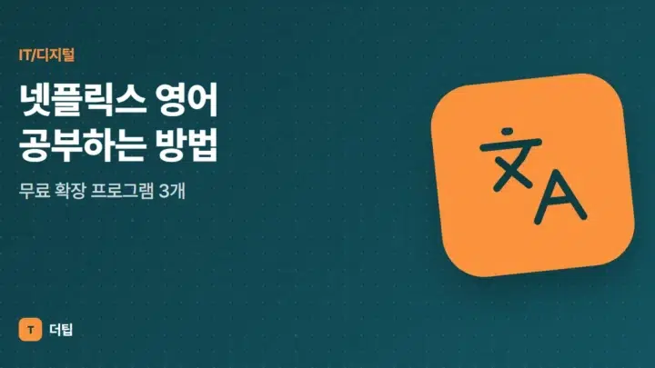 넷플릭스 영어 공부하는 방법, 무료 확장 프로그램 3개