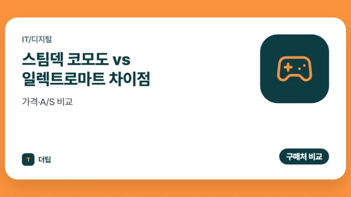 스팀덱 코모도 vs 일렉트로마트 차이점, 가격·A/S 비교 (2026)