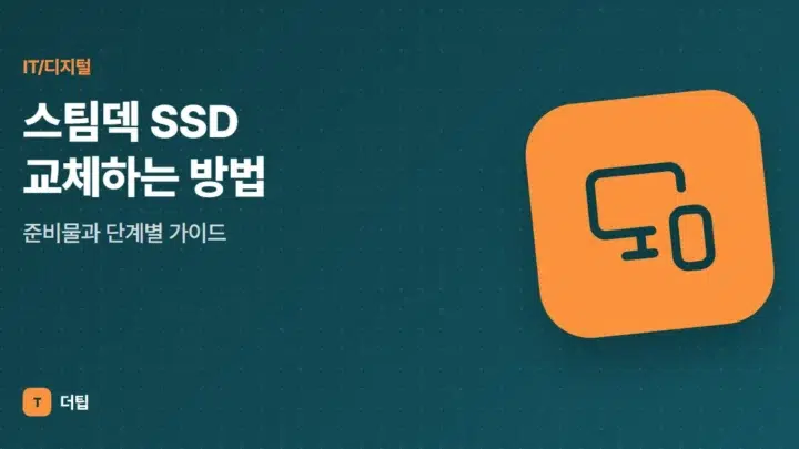 스팀덱 SSD 교체하는 방법, 준비물과 단계별 가이드