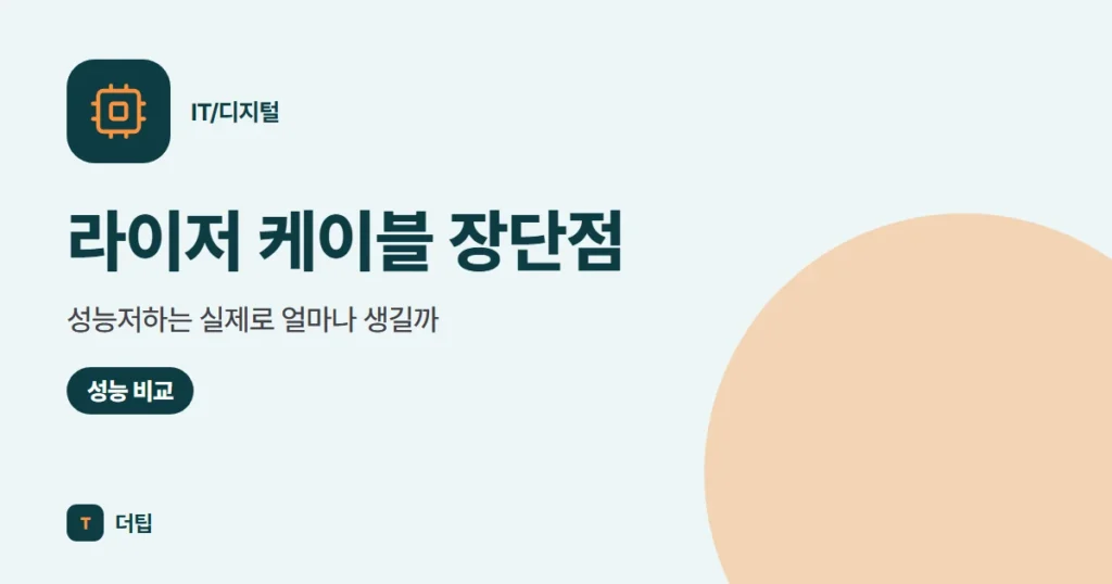 라이저 케이블 장단점, 성능저하는 실제로 얼마나 생길까
