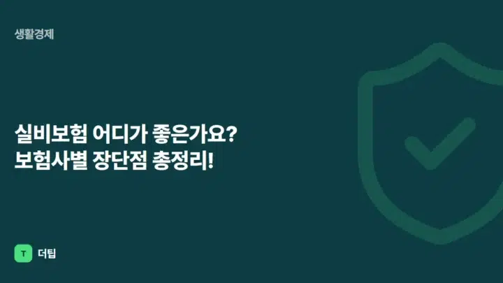 실비보험 어디가 좋은가요? 보험사별 장단점 총정리!